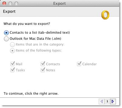 save all the address book in outlook for mac 2011